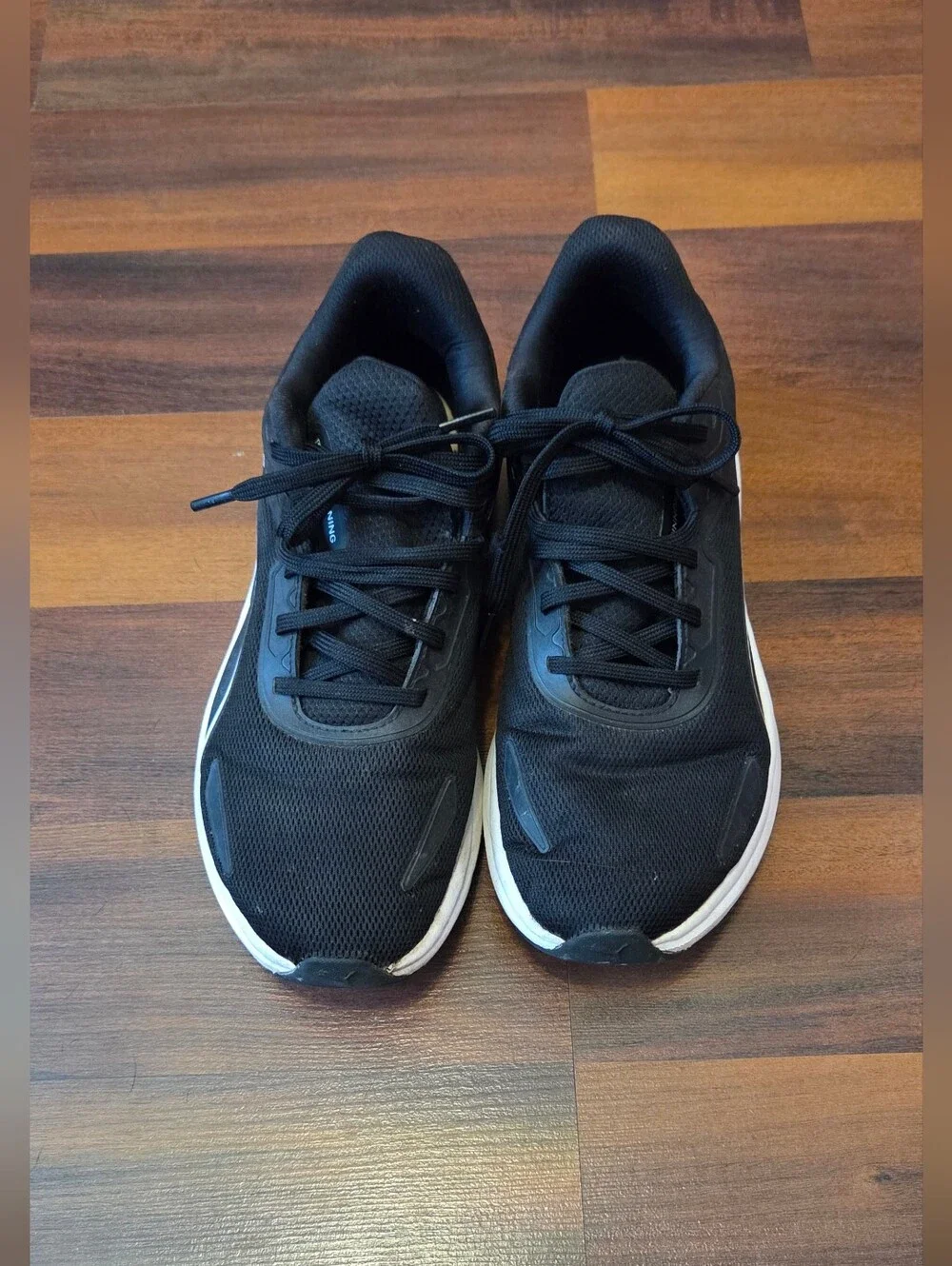 Men's Black Athletic Running Fit+ Shoes - Classic Lightweight Trainer SIZE 9